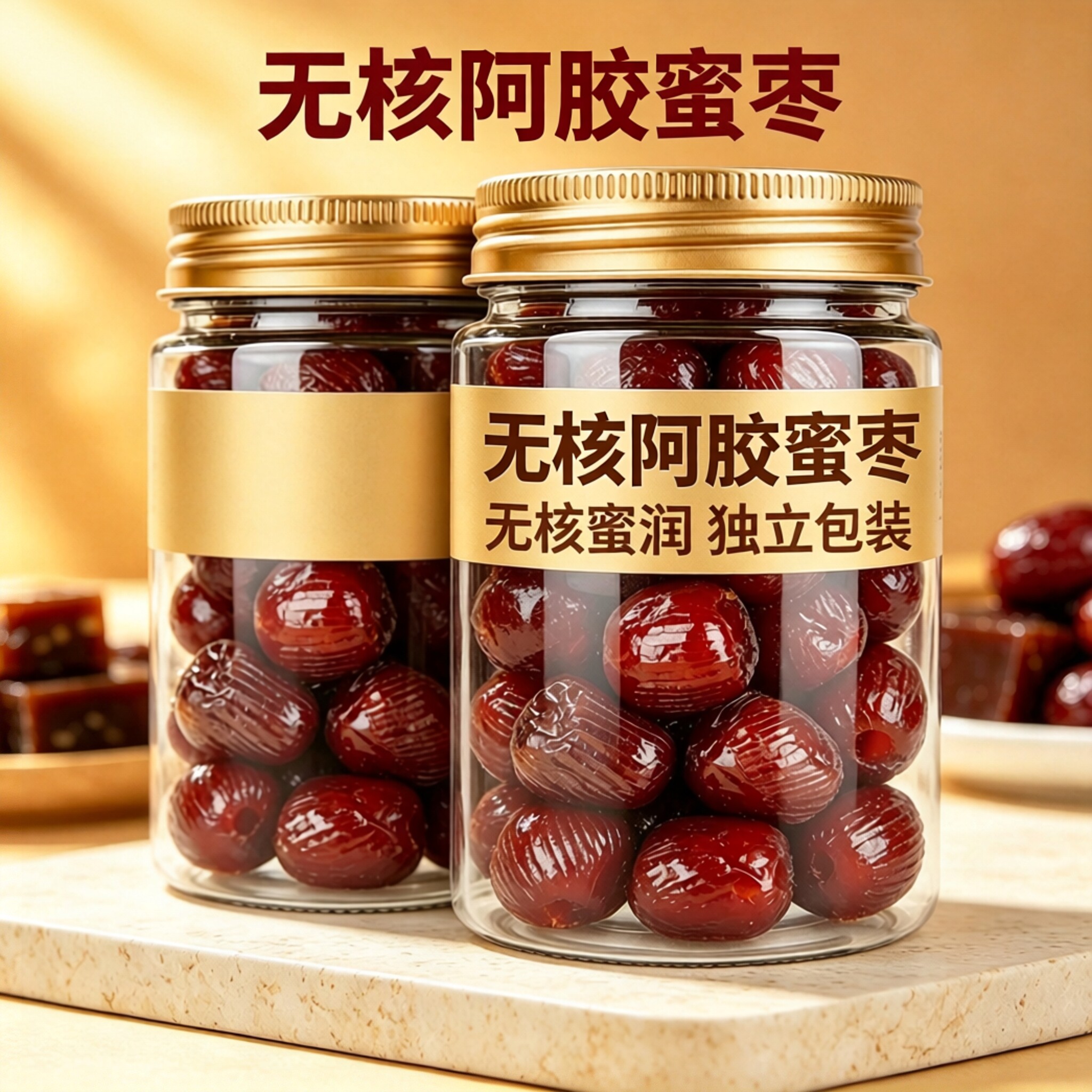 正宗阿胶枣去核特级金丝蜜枣图片
