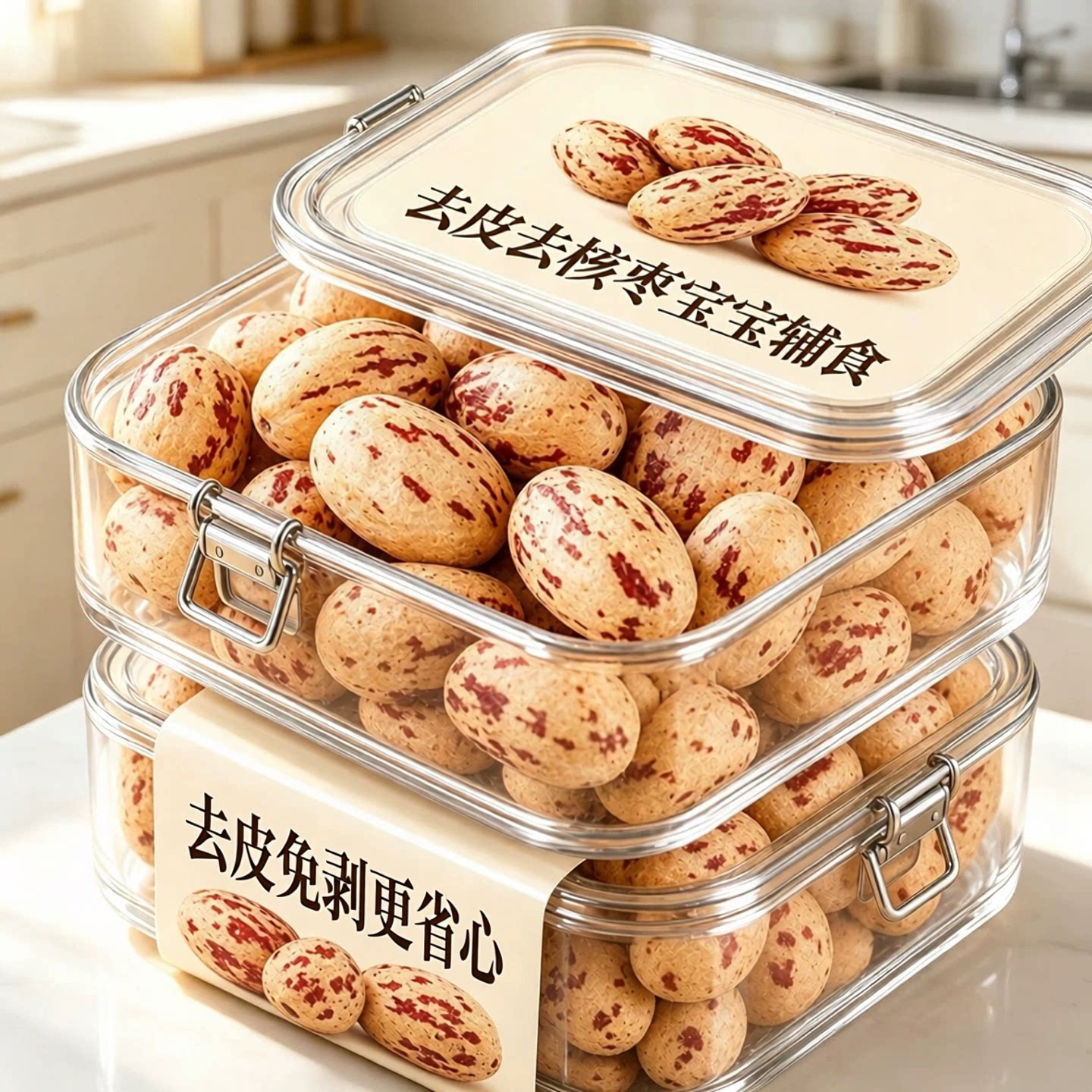 去皮去核婴儿红枣新疆特产官方正品旗舰店免洗灰枣辅食健康零食