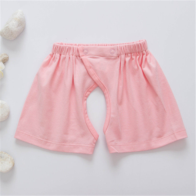 千色莲0-1-2岁男女宝宝短裤婴儿纯棉开档短裤夏季薄款外穿裤子