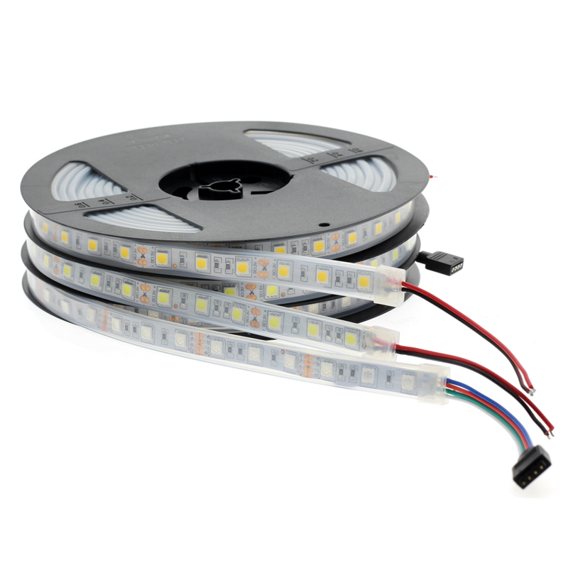 12v24v5050led单色七彩套管防水防雨户外灯箱招牌汽车照明灯带