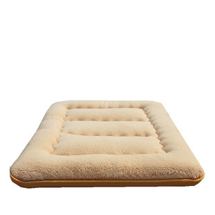 冬天保暖神器加厚羊羔绒床垫软垫可折叠榻榻米羊毛褥子打地铺睡垫