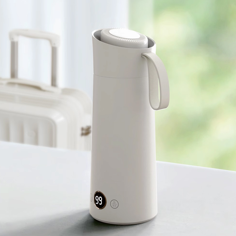 北慕可携式烧水壶旅行出差家用电热水杯316不锈钢加热保温烧水杯