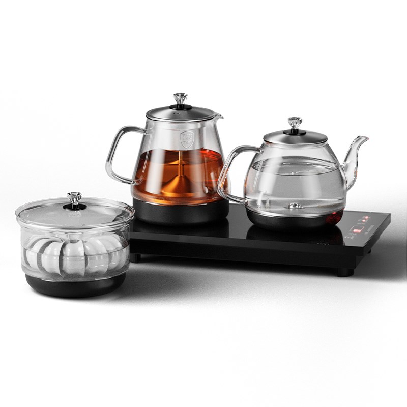 泡茶全自动底部上水壶电热烧水壶茶台抽水一体机茶桌嵌入式煮茶器