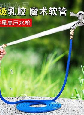 高压洗车水抢用浇缩花刷家车工具加压喷水枪头伸管软管ZNI水套装