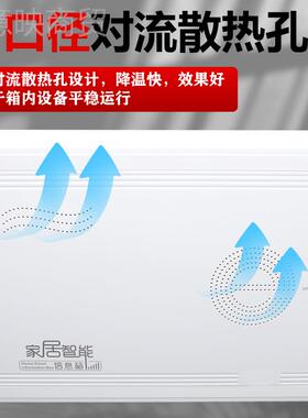 kt明装全塑家用弱布电箱 多媒体网56035料络线箱 壁挂式塑光纤料