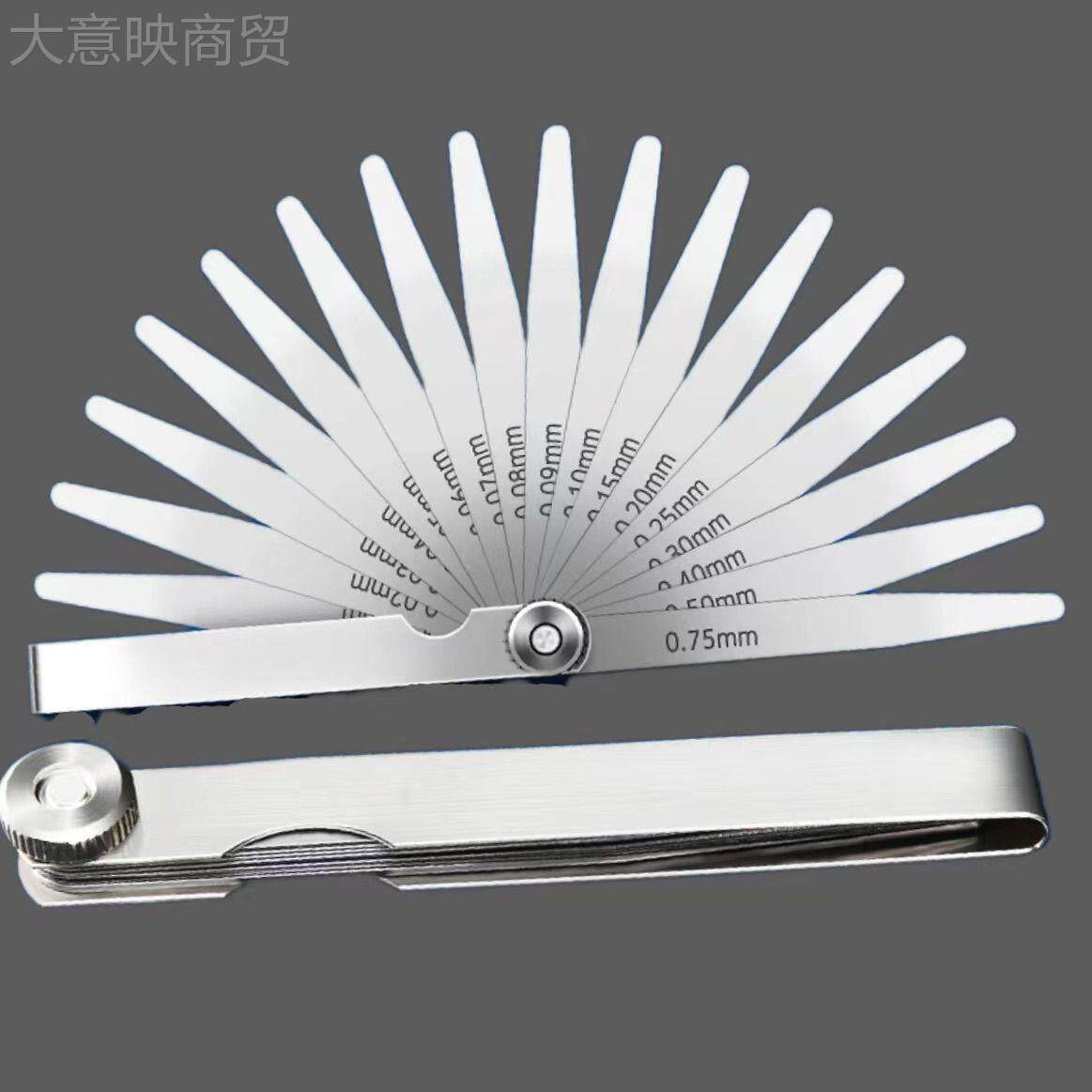 34不锈钢尺套装高精度塞规塞间SIY隙量尺厚薄规间隙尺0.0-5.010mm