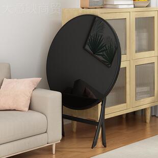 折叠户桌餐桌家用可移动圆YD731505桌钢化玻璃方桌小易型简面阳台