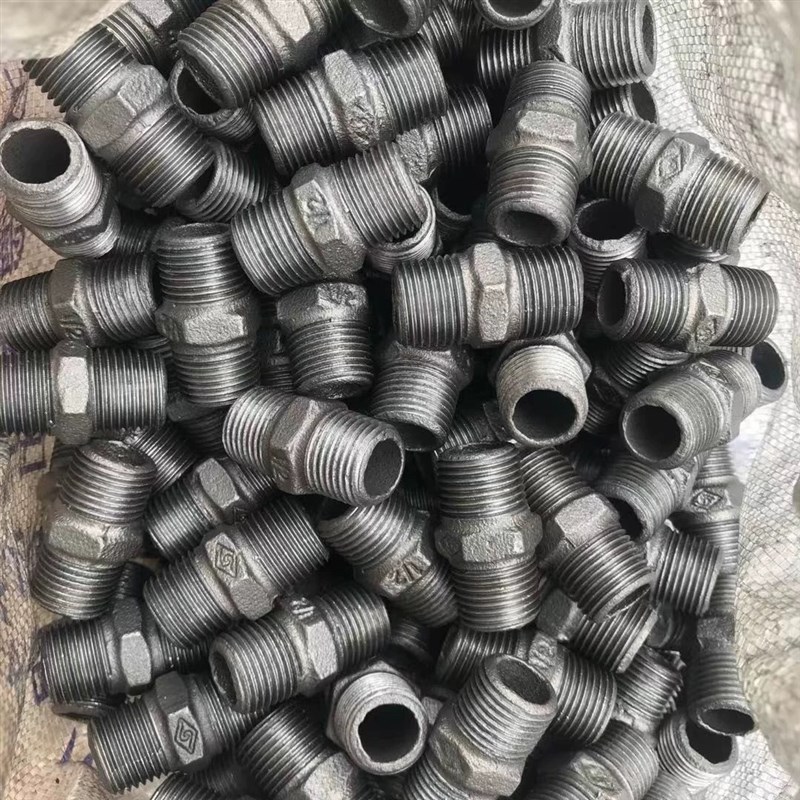 蒸汽内接外丝100个包邮迈克黑色高温管件DN15DN20DN25DN32DN40
