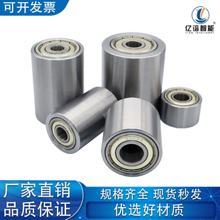 17-33外径平皮带用惰轮双轴承滚轮调偏轮砂带机铁轮从动轮无动力