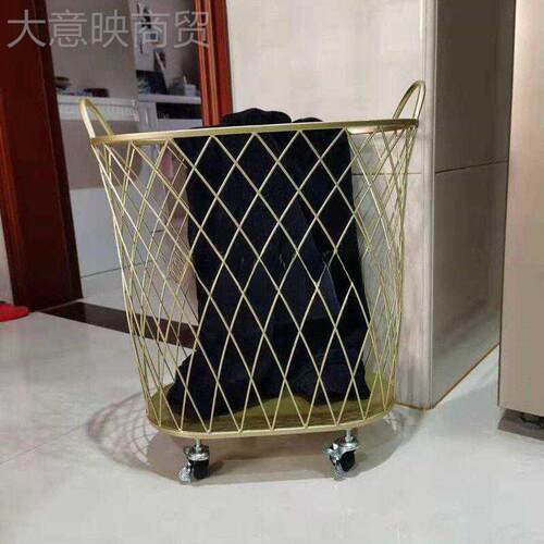 玩收纳北框欧浴室脏具JYX圾衣篓洗衣篮衣物蓝垃桶脏衣服收纳