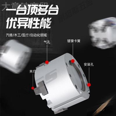 MH圆柱形三爪气缸手指夹28845爪四爪气爪MH-S31S6D 25 32D 40 LMH