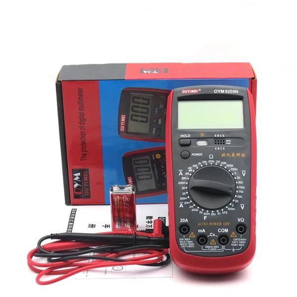 欧亿美OYM9205N数字万用表 高精度全保护万能表 功能齐全 带蜂鸣