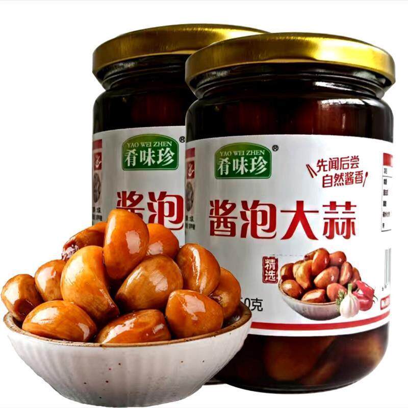 酱泡大蒜头开胃下饭菜东北大蒜辅餐佐料粥饭面条馒头饭店粉店配菜
