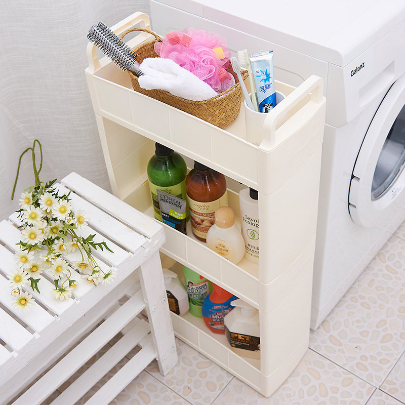 18cm宽厨房卫生间多功能u收纳架冰箱洗衣机缝隙窄缝夹缝分层置物