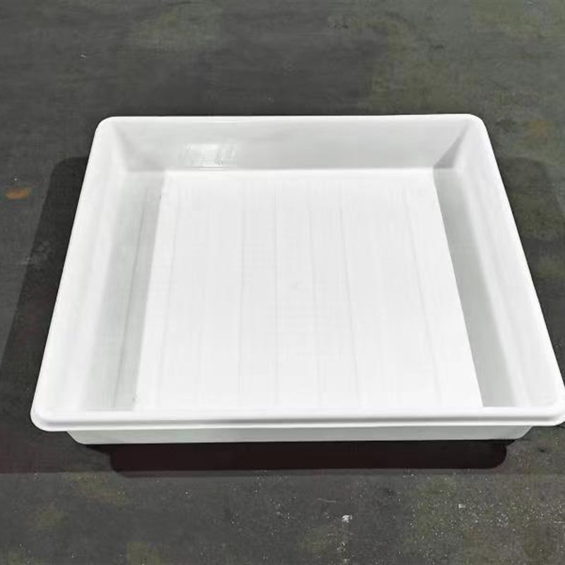 特大号白色浅f盘养殖盒子正方形盘子1010*1010*160塑料盒大周转箱
