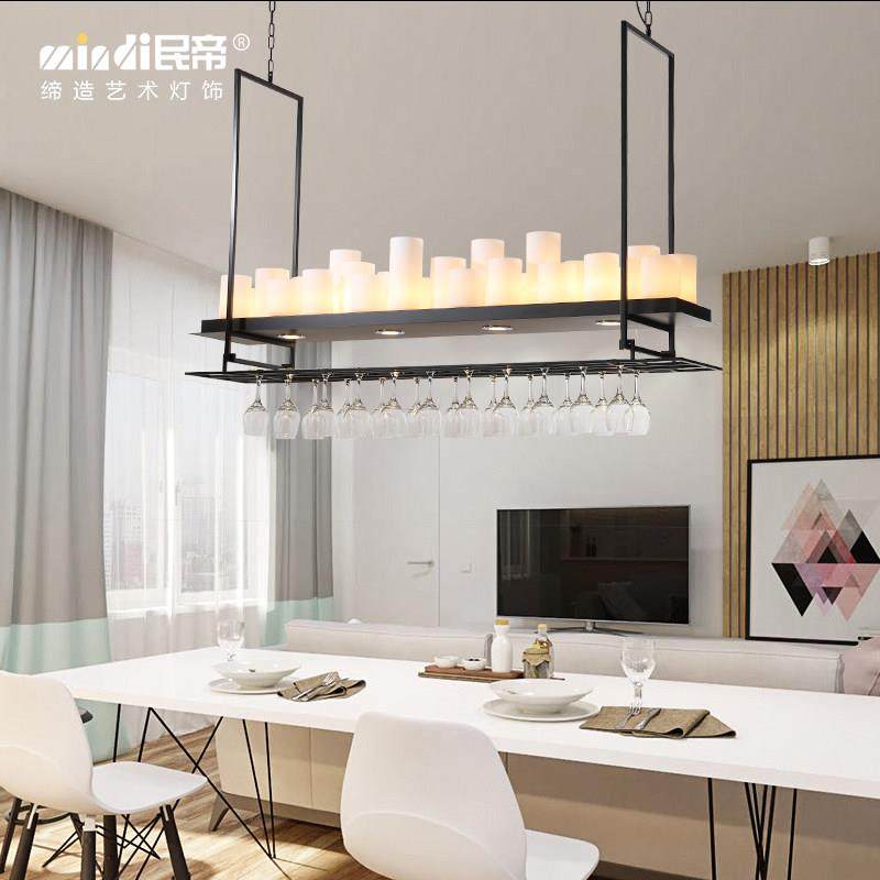 北欧灯具长形餐厅吊灯创意酒杯酒吧灯个性开放式厨房吧台烛台吊灯,家装灯饰光源,餐厅吊灯,淘宝优惠券,粉丝福利购,淘宝优惠卷