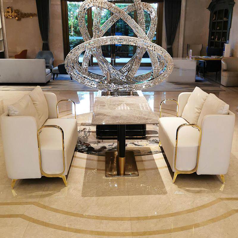 咖啡西餐厅甜品店商用双人沙发轻奢酒吧卡座休闲 接待洽谈桌椅组