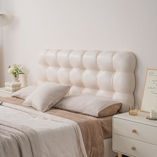 床头靠背软包榻榻k米墙围奶油风床头靠垫2024新款床上防撞软包定