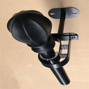 加长窗帘杆顶装j支架罗马杆顶装加长支架窗帘杆底座托杆子窗帘固