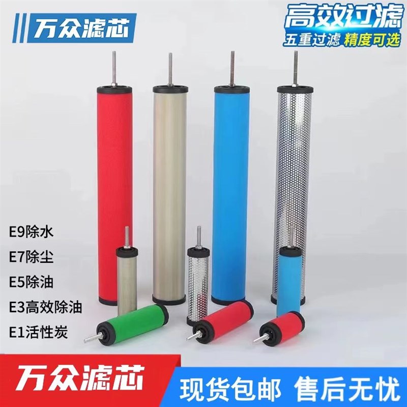 XF压缩空气干燥机j精密滤芯E9-16 E7-20 E5-32 E3-24汉克森款除水