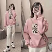 卫衣女印花韩版 打底情侣长袖 设计感 宽松字母时尚 纯棉卫衣秋冬新款