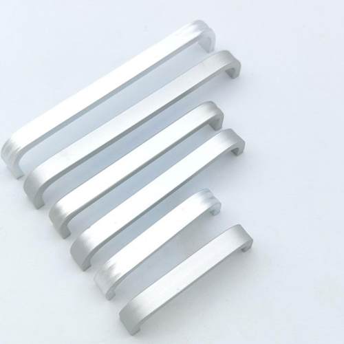 采购产品中空铝合金小手柄文件柜书桌抽屉柜门两头弯廉价的手柄五