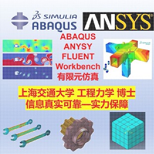静力生物医学模拟ABAQUS力学电磁仿真Fluent流体数值 ANSYS有限元