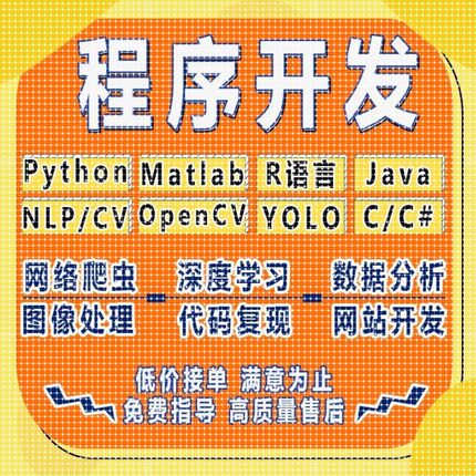 python代做编程matlab代码帮跑通深度学习机器R语言yolo算法覆现