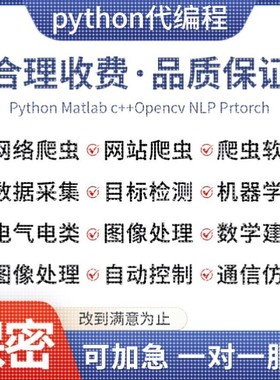 Python深度学习代做遥感医学图像识别目标检测语义分割编程序接单