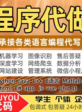 java代做c/c++代码编写python程序代编C#安卓c语言设计开发matlab