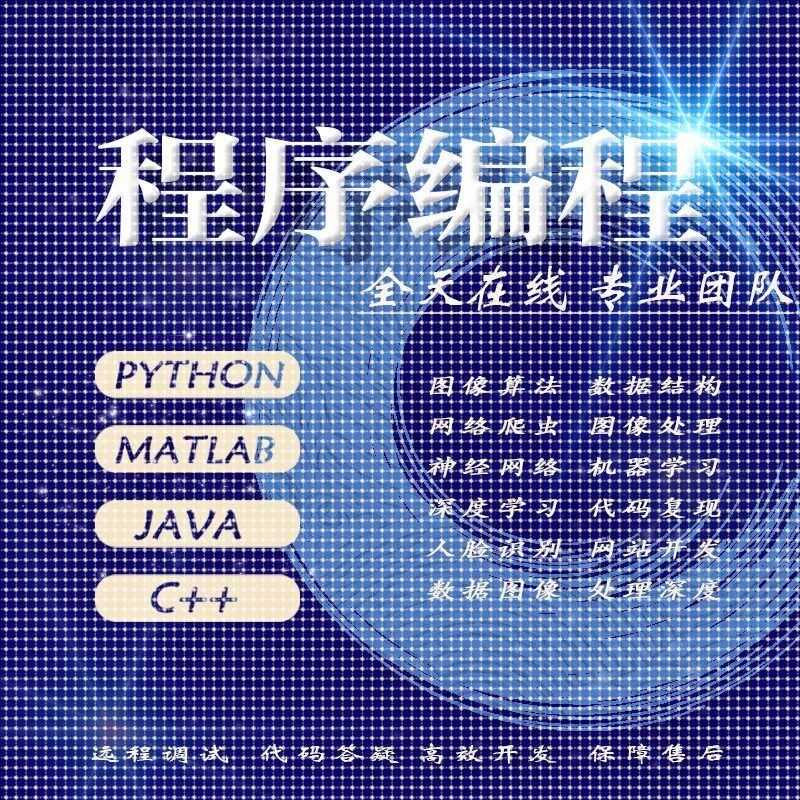 Python数据分析R语言机器学习代码编写MATLAB程序代编程Java帮做c