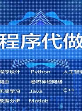 程序代做python人工智能数据分析java卷积神经网络机器学习c++