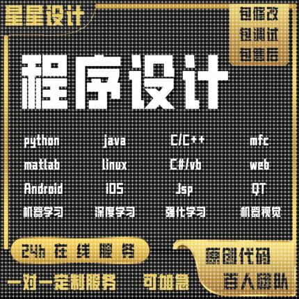 计算机python代编java程序代做C语言编写c++代码接单R数据分析app