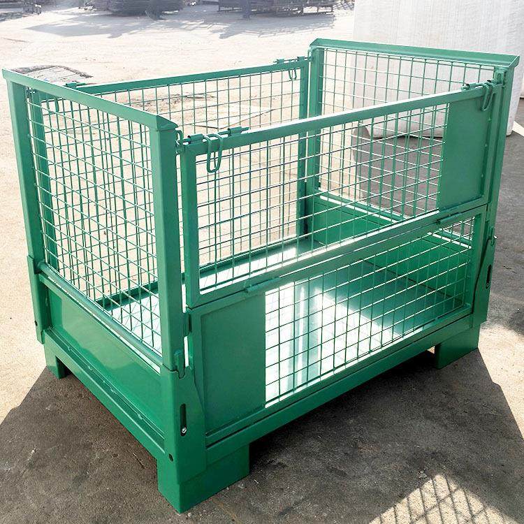 折叠欧式网格料箱仓储笼工厂供应一面开门可堆叠仓储物流周转笼,五金/工具,仓储笼,淘宝优惠券,粉丝福利购,淘宝优惠卷