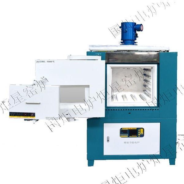 高温马弗炉双门箱式炉带风搅拌粉末陶瓷烧结炉箱式电阻热处理