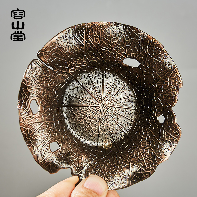 容山堂无孔茶漏公道杯q套装家用茶滤陶瓷过滤筛网茶斗茶具配件用