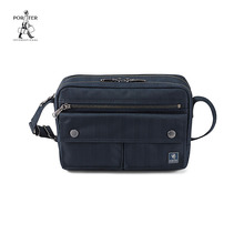 Porter International商务暗纹斜挎包单肩包MELODY通勤包背包男士