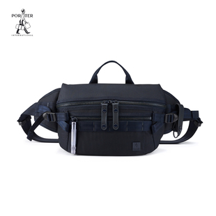 Porter InternationalNEW HEAT机能手电斜挎包腰包男士单肩包潮包
