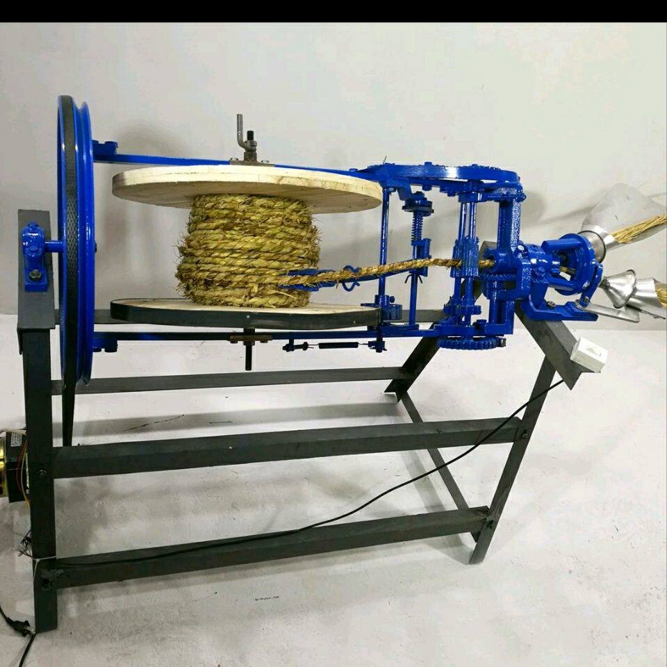 新款水稻秸秆草编织绳机