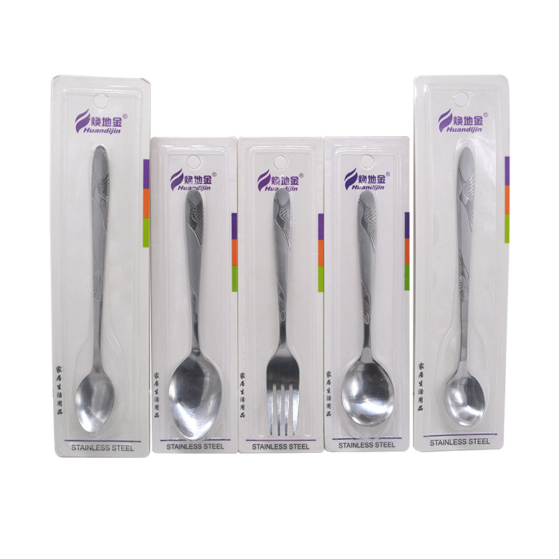 焕地金 不锈钢调羹  汤匙 铁勺子  厚款调更汤匙  独立包装