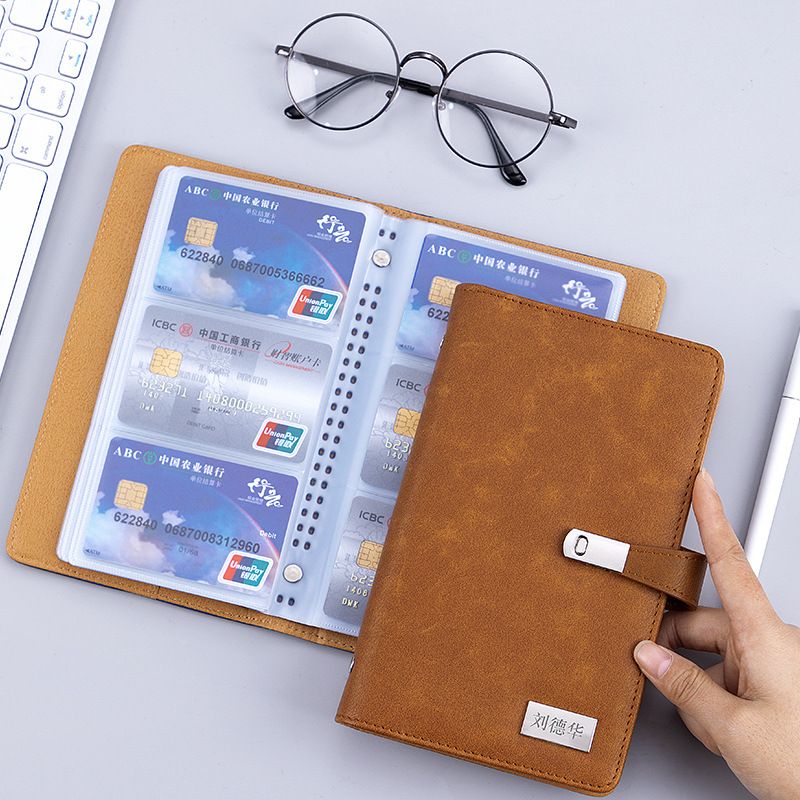 名片册大容量卡册商务名片夹便携式会员卡卡包收纳卡本卡片收集册