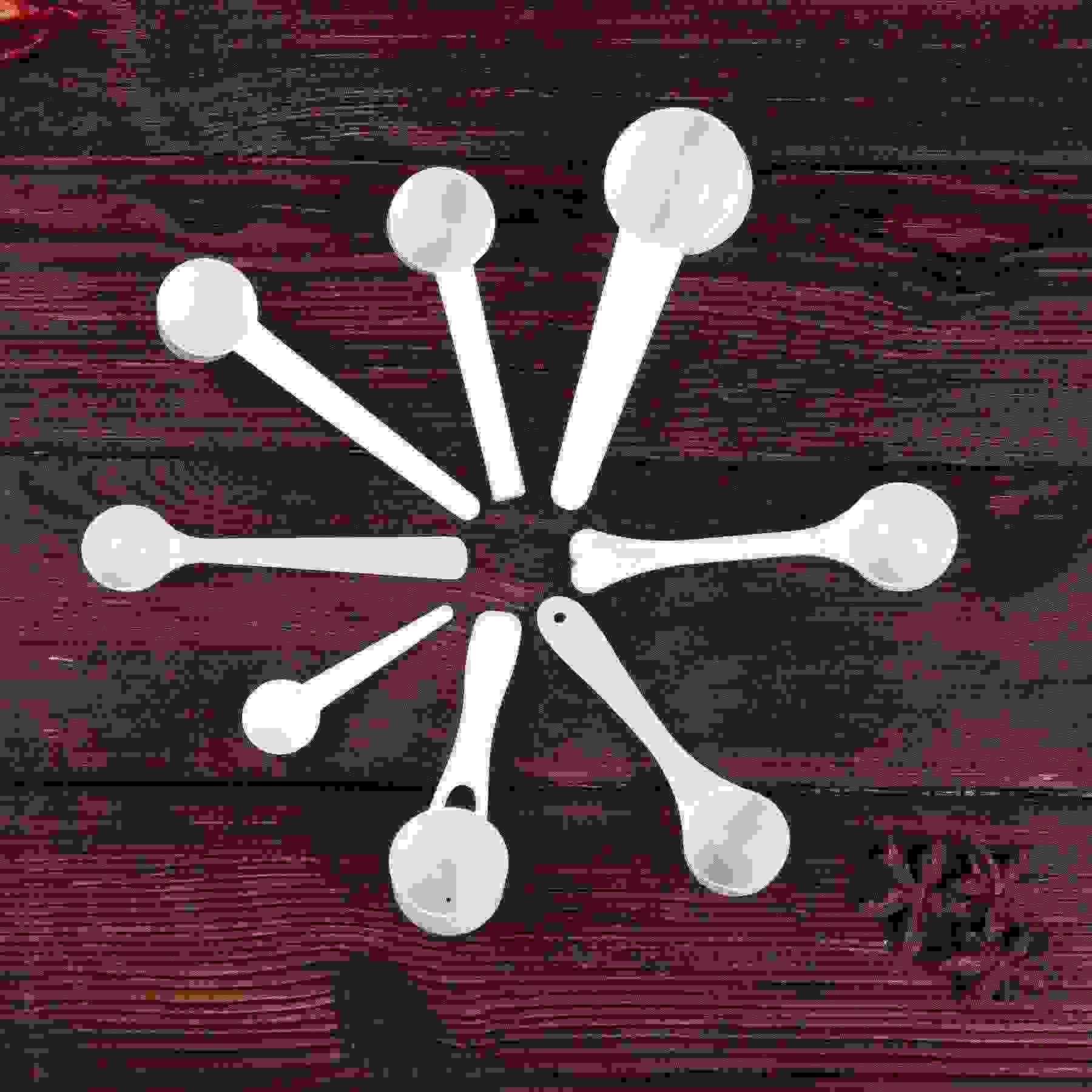 T厂家厨房塑料量勺1/3/10/5g粉末定量小勺子奶粉勺子印LOGO