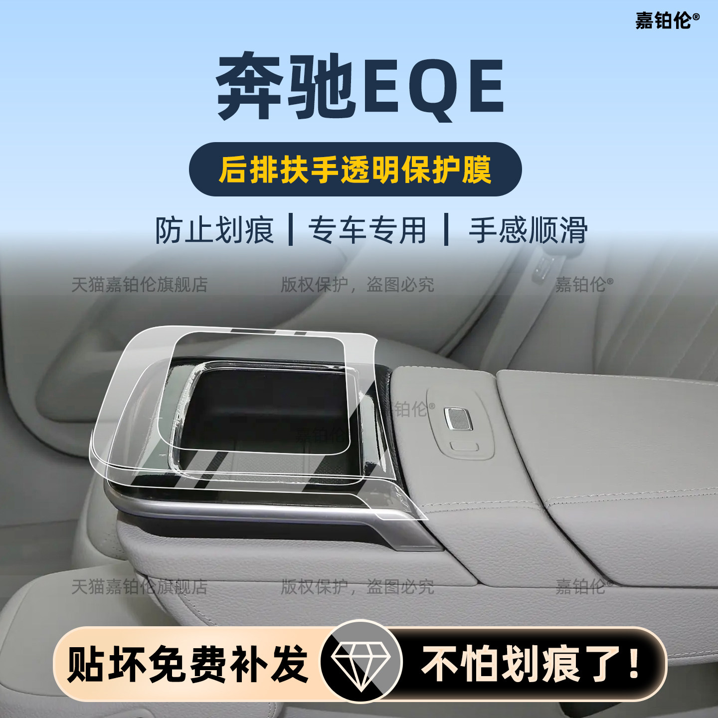 26款奔驰EQE轿车SUV内饰保护膜