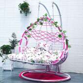 双杆粗藤吊椅吊篮摇篮椅子秋千鸟巢单双人卧室室内阳台成人藤椅