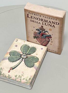 邪月雷诺曼利诺漫9*6cm36张双面压纹纸质 deviant moonlenormand