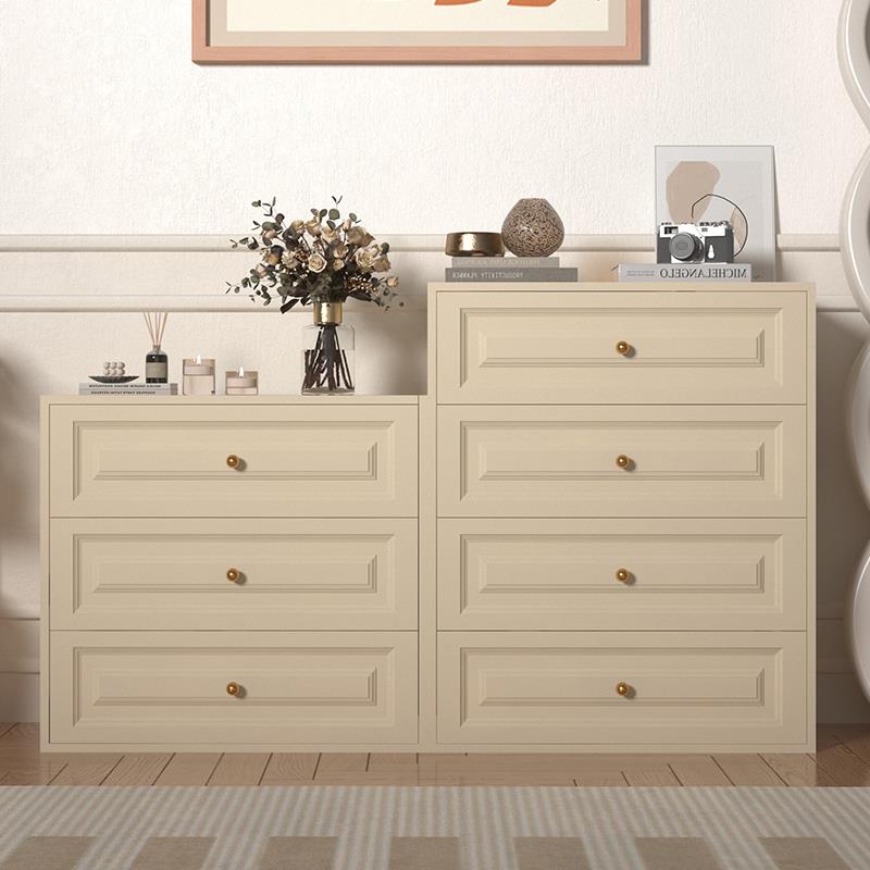 家用钢制斗柜卧室无甲醛抽屉柜床尾置物柜客厅落地多层收纳储物柜