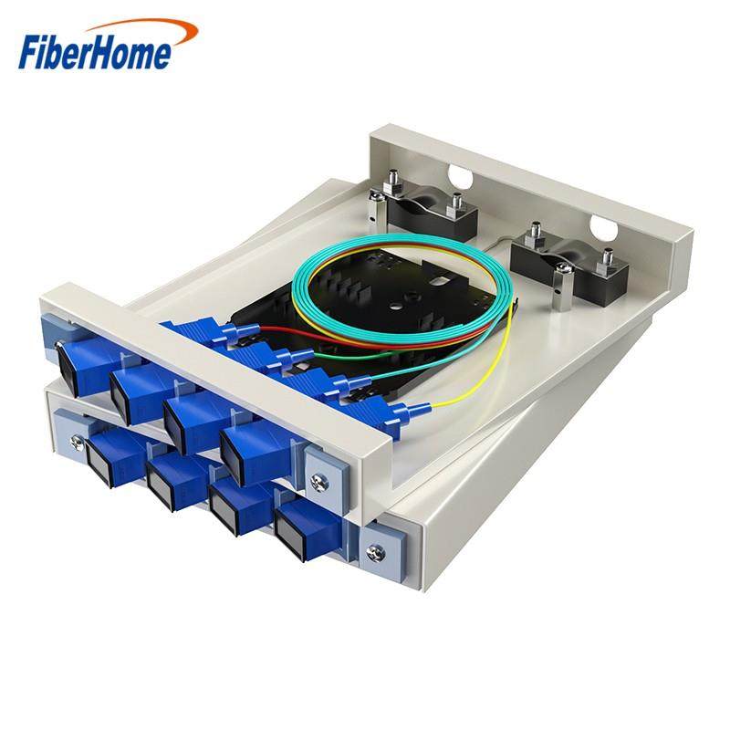 烽火4口8口芯通用光纤终端盒光缆熔接盒盘sc/fc/lc接口壁挂满配