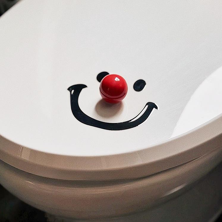 【家居好物】创意笑脸小丑马桶提盖神器掀开 固定器不脏手侧边把