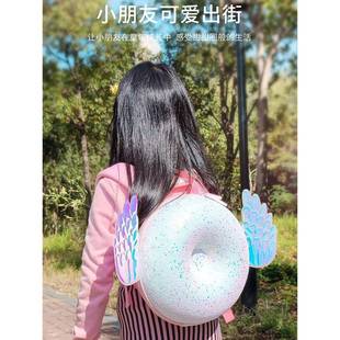 幼儿园书包小女孩公主外出可爱洋气宝宝天使翅膀卡通男童双肩背包