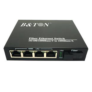 百通伟业 20A 954GS 1个千兆单纤光口4个千兆网络口传输20KM